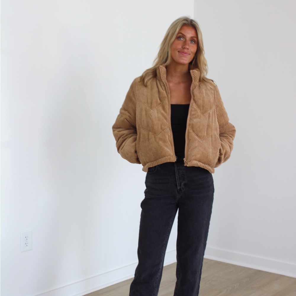 Tan Corduroy Women's Jacket